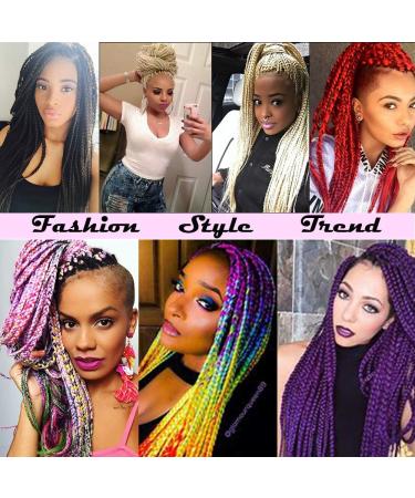 Pre-Stretched Braiding Hair Extensions - 5 Bundles of Yaki Synthetic Hair Medium Brown & Dark Blonde 26 - Perfect for Crochet Twists - Buy Online on GoSupps.com