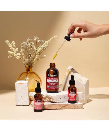 Cliganic Jojoba Oil 32oz - 100% Pure Natural Cold Pressed | Non-GMO, Unrefined, Hexane Free for Hair & Face - Buy Online on GoSupps.com