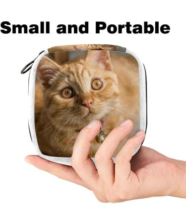 GIAPB Sanitary Napkin Storage Bag - Big Eyes Cat Design | Period Tampon Makeup Pad Pouch Color1516 - Buy Online on GoSupps.com