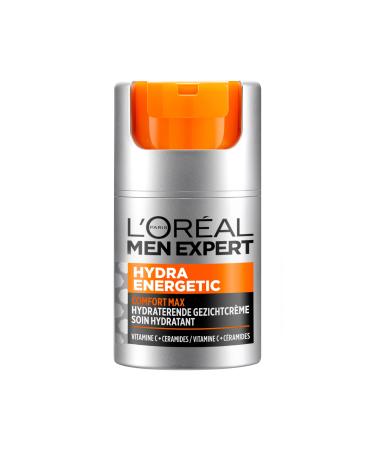 L'Oreal LOr al Paris Men Expert LOr al Hydra Energetic Comfort Max 50ml Facial cream for dry skin Especially for men between 20 and 40 years old who suffer from dry and tired skin