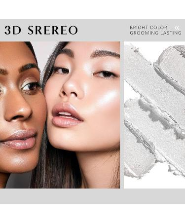 HOSAILY Double-ended Shimmer Highlighter Stick for Cheeks and Eyes - Creamy Glitter Makeup for Brightening and Contouring (01) - Buy Online on GoSupps.com