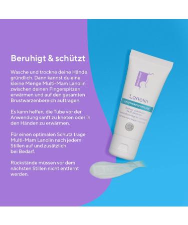 Multi-Mam Lanolin Nipple Cream 30ml - Fast Relief for Sore Nipples - Safe for Breastfeeding Mothers and Babies - Buy Online on GoSupps.com