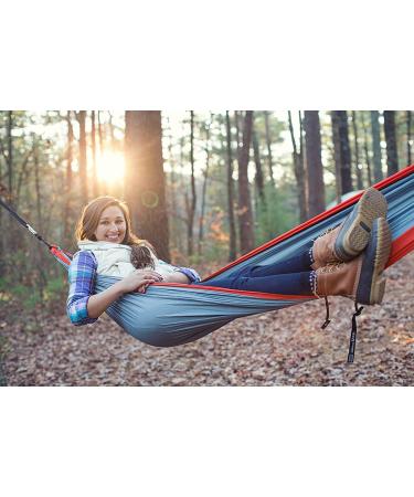 ENO SingleNest Hammock - Lightweight Portable 1 Person Hammock for Camping, Hiking, Backpacking, Travel - Seafoam/Navy - Buy Online on GoSupps.com