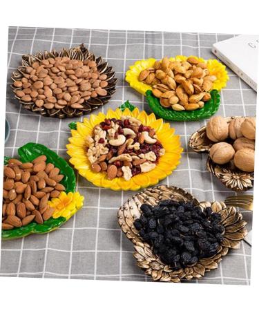 Zerodeko Plant Decor Jewelry Tray Snack Fruit Trays Jewelery Dessert Tray Dried Fruit Plate Round Jewelry Box 18*18 cm As Shown - Buy Online on GoSupps.com