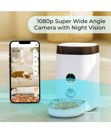 DOGNESS Automatic Cat Feeder with Camera | 1080P HD Video, Night Vision, WiFi | 2-Way Audio, Sensor Alerts | For Cat/Dog - Buy Online on GoSupps.com