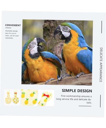 Buy PopetPop Parrot Flight Suit - Adjustable Cotton Diaper Clothing for Birds | Yellow 2-Pack - Buy Online on GoSupps.com