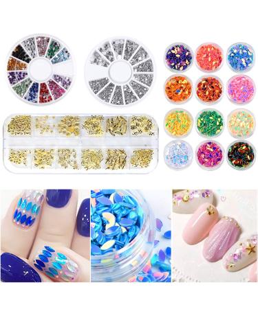 Nail Art Set - 83 Pieces Nail Design Accessories Brushes Stickers Rhinestones & More for Stunning Nail Designs - Buy Online on GoSupps.com
