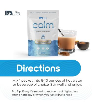 IDLife Calm - Cognitive Support Powder with Adaptogenic Blend for Concentration and Emotional Well-Being - 15-Day Supply 15 Sticks per Bag - Buy Online on GoSupps.com