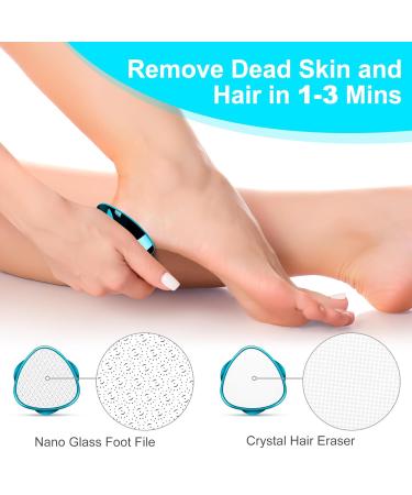 Buy A3A Acadgq Corneal Remover - 2 in 1 Crystal Hair Remover & Epilator | Safe Nano Glass Foot & Hair Removal Tool - Durable & Professional - Buy Online on GoSupps.com