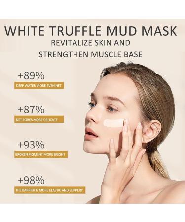 White Truffle Clay Mask - Deep Cleansing Facial Mask for Dull Skin Enlarged Pores & Blackheads | Long-Lasting Moisturizing & Smooth Skin | Unisex Skincare - Buy Online on GoSupps.com