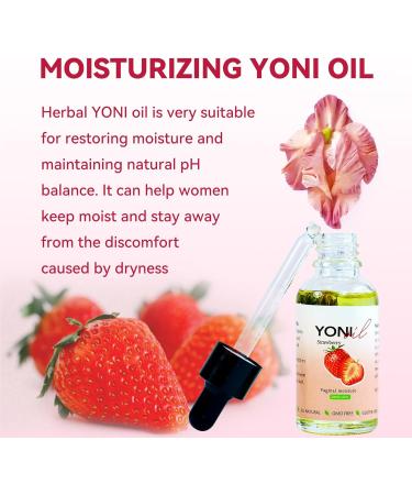 Strawberry Feminine Oil - Yoni Essential Oil for Women | PH Balance & Odor Removal | Vaginal Moisturizer 1.02 Fl Oz - Buy Online on GoSupps.com
