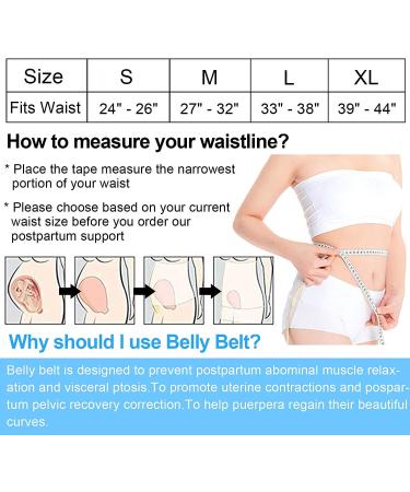 OKPOW Postpartum Belly Wrap - High Elastic Support Belt for Women, Maternity After Birth - Black, Size Large - Buy Online on GoSupps.com