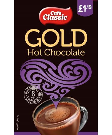 Cafe Classic Instant Hot Chocolate 64 sachets (Case of 8 x 8 sachets) - Buy Online on GoSupps.com