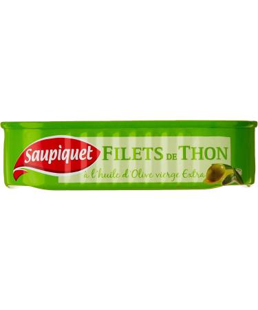 Saupiquet Tuna fillets in extra virgin olive oil - 81g net drained can - Buy Online on GoSupps.com
