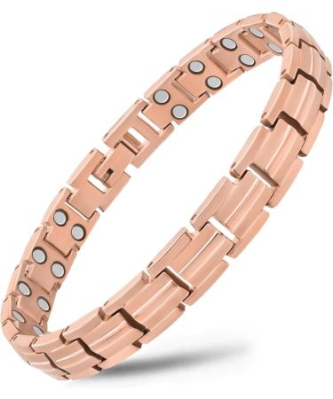 Magnetrx Ultrastarkes Titan Magnet Arm Band for Women | Magnetic Bracelets in Rose Gold | Size Determination Tools Included - Buy Online on GoSupps.com