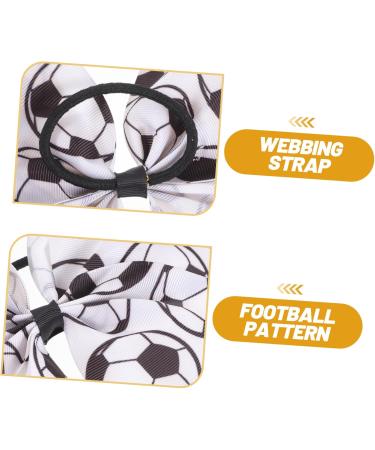 FRCOLOR Soccer Ribbon Girl Hair Accessories Soccer Hair Accessories Kids Hair Ties Kid Hair Accessories Hair Ribbon Bows for Hair Elastic Hair Ties Child Thread Webbing Elasticity Bow Tie - Buy Online on GoSupps.com