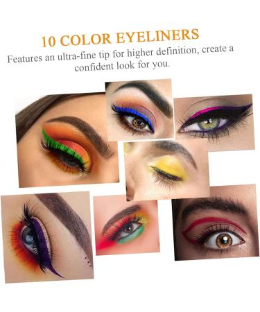 WOFASHPURET 10pcs Colored Liquid Eyeliner Colorful Liquid Eyeliner Household Eyeliners Customer Service - Buy Online on GoSupps.com