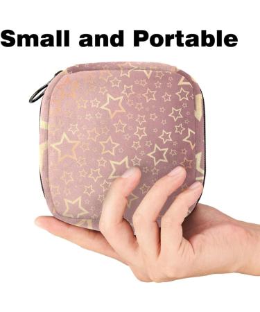 Shop Muooum Menstrual Artery Zip Bag for Women - Stylish Tampon Collector Bag with Golden Stars Pattern | International Shipping Available - Buy Online on GoSupps.com