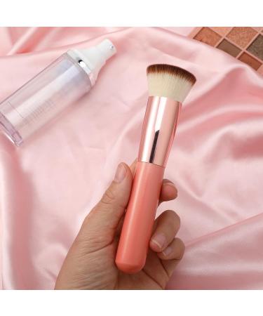 Foundation Brush for Liquid Makeup Flat Top Kabuki Foundation Brush Makeup Tools Concealer Brush Professional Makeup Brushes for Cream Powder Blush and Concealer Pink - Buy Online on GoSupps.com