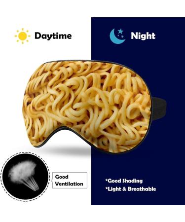 Realistic Instant Noodles Ramen Sleep Mask | Funny Eye Cover for Sleeping | Adjustable Strap | Blocks Light | Perfect for Night Travel and Nap | Men Women - Buy Online on GoSupps.com