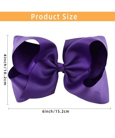 20pcs 6inch Hair Bows for Girls - Cute Grosgrain Ribbon Alligator Clips for Baby, Toddlers, Kids - Hair Accessories Pack - Buy Online on GoSupps.com