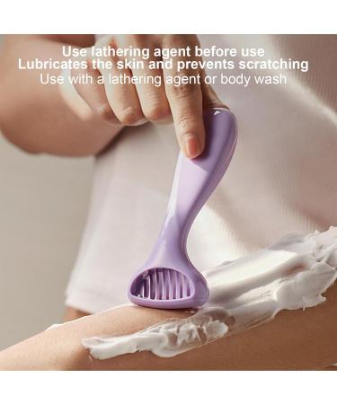 Buy Women's Razor for Sensitive Skin Best Bikini Razor & Body Hair Removal Tools | Purple - Buy Online on GoSupps.com