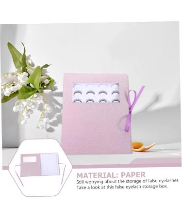 Didiseaon 1pc Eyelash Box Empty Lash Book False Eyelash Holder & Organizer Eyelash Container Cross Nail Charm Mp Oganize Para Guardar Lash Book Empty Eyelash Book Artificial Pink Paper Tool 22x18cm Pink - Buy Online on GoSupps.com