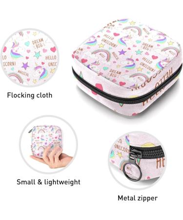 Buy Women's Bonds Storage Pockets Stillpad Holder - Pink Unicorn & Stars Portable Period Kit | Feminine Product Bag for Women & Girls - Buy Online on GoSupps.com