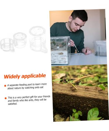 Yardwe 2pcs Ant Water Feeder Ant Habitat Ant House Mini Ant Nest Pet Feeder Transparent Acrylic - Buy Online on GoSupps.com
