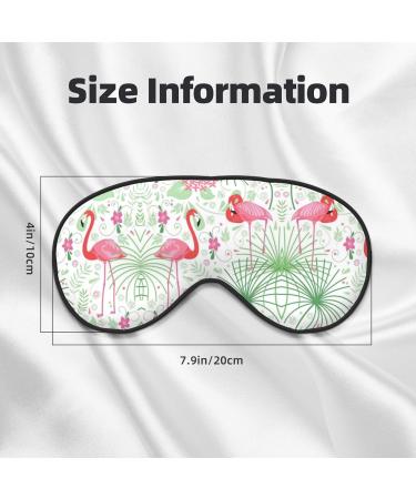 Floral Flamingo Botany Print Eye Mask - Block Out Light for Travel & Sleep | 7.9x4 inch - Buy Online on GoSupps.com