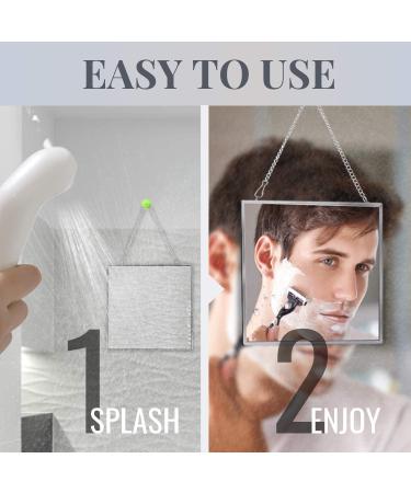 InnoBeta Fogless Shower Mirror for Shaving & Facial Cleansing - Anti-Fog, Shatterproof Glass, Easy to Use | Larger Size (6.7 x 6.7) | 2 Chains Included - Buy Online on GoSupps.com
