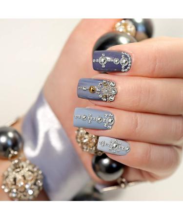 9000-Piece Nail Art Rhinestones Set - Colorful Crystal Gems with Picker & Tweezers | Mixed Sizes for Nail Design - Buy Online on GoSupps.com