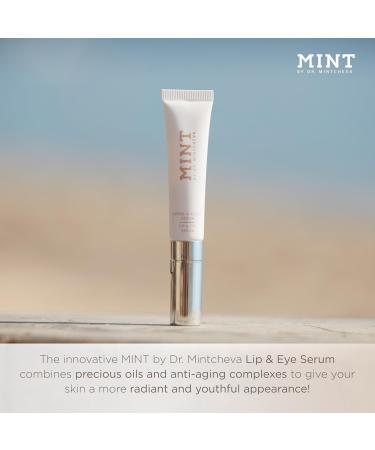 MINT Lip & Eye Serum (15 ml) Anti-Aging Treatment with Aloe Vera Betaine & Vitamin E for a youthful appearance - 96% Natural Ingredients Vegan - Buy Online on GoSupps.com