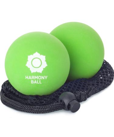 Fascia balls in the network 2 Set made of natural rubber - 2 x fascia ball soft soft soft 6.3 cm diameter - suitable for fascia training yoga & massage 1 x green 6.3 cm - Buy Online on GoSupps.com
