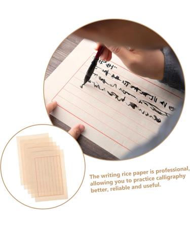 STOBOK 50 Sheets Rice Paper Chinese Calligraphy Practice Paper Xuan Paper Calligraphy Paper Art Paper As Shown 29x19cm - Buy Online on GoSupps.com