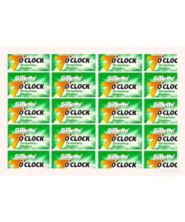 100 7 O'clock Super Stainless Double Edge Safety Razor Blades - High-Quality Shaving - International Shipping Available - Buy Online on GoSupps.com