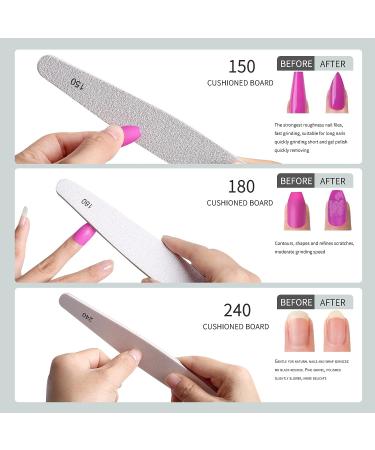 WSYUB 16pcs Nail Files & Buffers Kit for Professional Manicure - Nail Care Buffer Block Tools - Buy Online on GoSupps.com