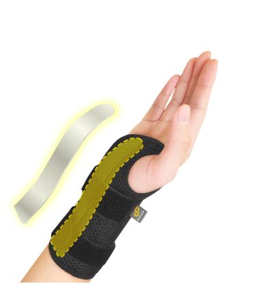 Bracoo Wrist Brace for Carpal Tunnel Day & Night Adjustable Wrist Support Wrap with Splint For Women Men Fit Right Left Hand Arthritis Tendonitis Sprain Carpal Tunnel Syndrome WB31