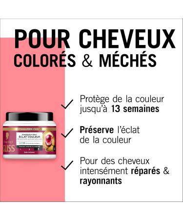 Schwarzkopf - GLISS - 4in1 Mask - Color Radiance - Cranberry Extract - Haptiq System - Creates Micro-Capillary Bonds - Colored or Highlighted Hair - Intense Care - Nourishes & Repairs - 400ml - Buy Online on GoSupps.com