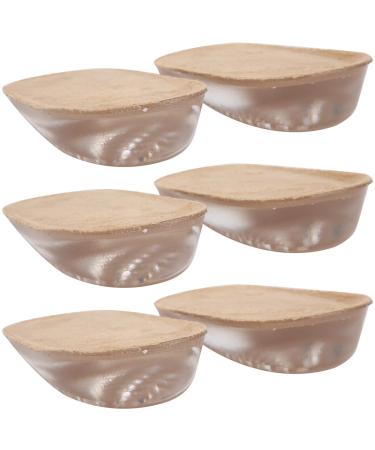 3 Pair/Set 2.5CM Silicone Height Increase Half Insole Elastic Shock Absorption Pads