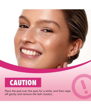 Lash Glue Remover for Lash Clusters - 150ML Adhesive Remover 3 Eco Cleansing Pads & Eyelash Brush - Gentle & Quick DIY Lash Extension Removal - Buy Online on GoSupps.com