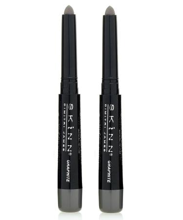 Skinn Cosmetics Smudge Stick for Eyes - Set of 2 Eye Pencils - Graphite (2)