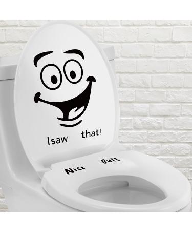 ALIGZ Funny Toilet Stickers Set - Please Seat Yourself, Nice Butt, Would Poop Here Again, Shxts About to Go Down - Rooster Design for Bathroom - Hilarious Gift - Buy Online on GoSupps.com
