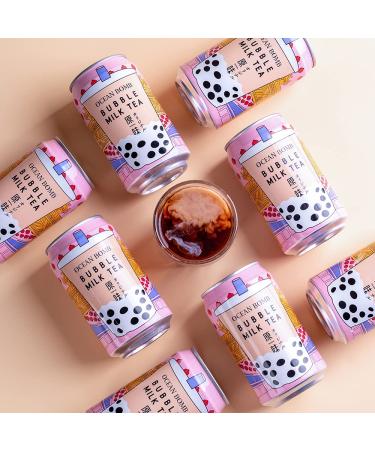 Ocean Bomb Boba Tea Tapioca Pearls Canned Bubble Popping Milk Tea 6 Pack - Ready-to-Drink Original Flavor in 10.65 Fl Oz Cans - Buy Online on GoSupps.com