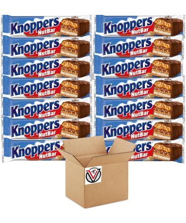 Knopers NutBar Wafer Bar with Milk- and Nougat Cream Filling and Milk Chocolate Coating 40g | Pick any number of bars - Buy Online on GoSupps.com