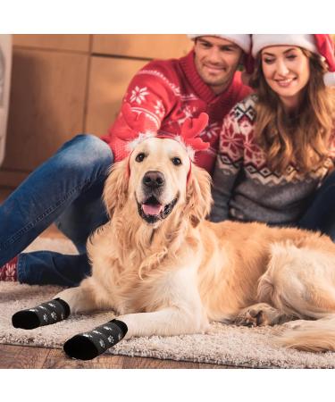 Xinzistar Dog Socks 2 Pairs | Anti-Slip Paw Protectors for Dogs | Adjustable Straps & Grips | Indoor Outdoor Wear | Small Medium Large Dogs - Buy Online on GoSupps.com