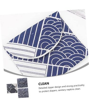 Cabilock Menstrual Pad Bag 2 Sets - High Capacity Napkin Holder and Nursing Pad Pouch - Assorted Colors - Pack of 2 - Buy Online on GoSupps.com