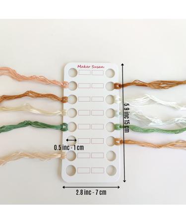 Maker Susan Embroidery Thread Organizer Cards - 10 Pack, Cross Stitch Bobbin Holder for DIY Sewing Storage - Set of 10 Pieces - Buy Online on GoSupps.com