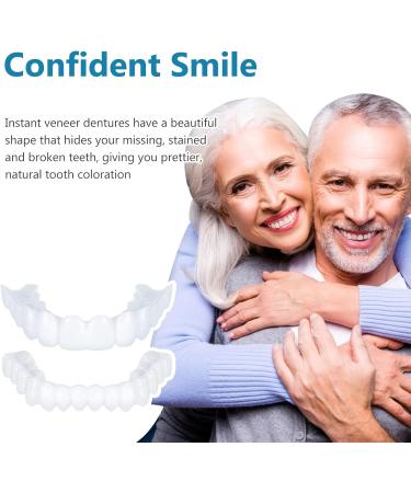 Buy Wttfc 2 Pairs Dentures - Instant Perfect Snap-On Veneers for Men & Women | International Shipping - Buy Online on GoSupps.com