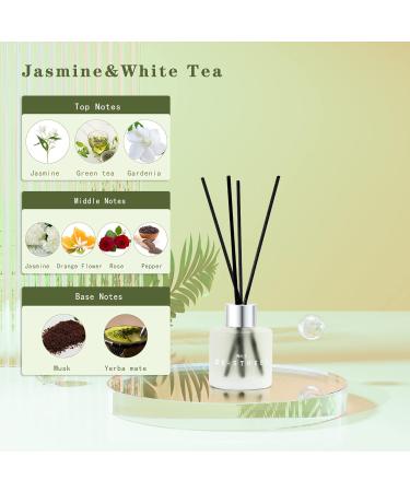 3 Pack Fragrance Reed Diffuser 50ML Lavender Jasmine Gardenia Aromatherapy Diffuser Set with 12 Black Fiber Sticks Air Freshener for Bedroom Bathroom Office 8.2X 6.6X 2.1 inch - Buy Online on GoSupps.com